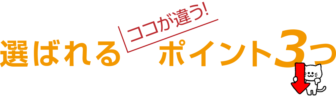 水漏れ修理やトイレ詰まりなど、水のトラブルでスイドウサービスが選ばれる理由×３